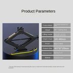 Reliable 3 ton scissor jack truck with hand crank double teeth labor-saving tire changing tool set double axle lift car