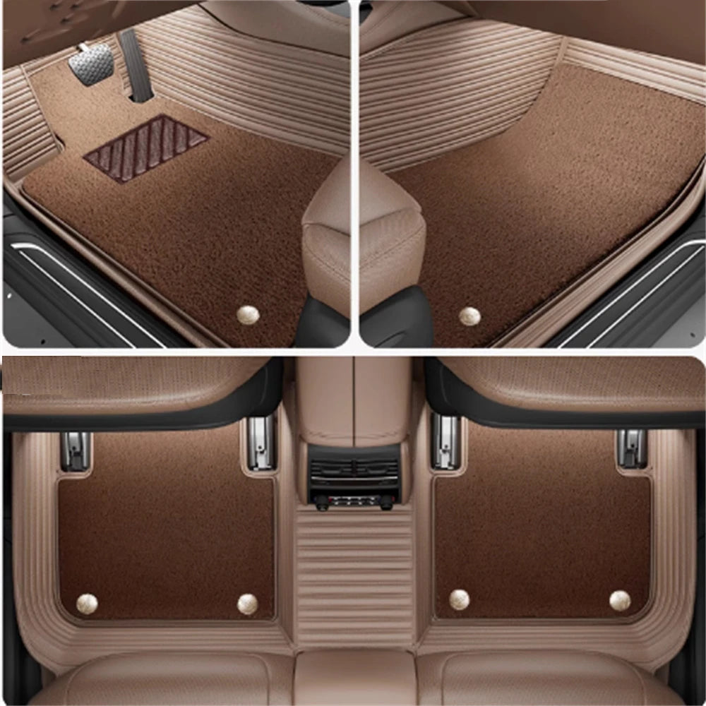 5D Custom Car Floor Mats For Tesla Model S Auto Carpets Double Layer Foot Coche Floor Liners Blanket Car Mobile World