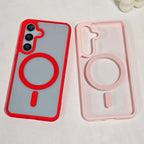 Frosted Magnetic Phone Case for Samsung Galaxy S26 Ultra S25 Edge S24 S23 FE S22 Plus for Magsafe A57 A37 A17 A07 A56 A36 Cover