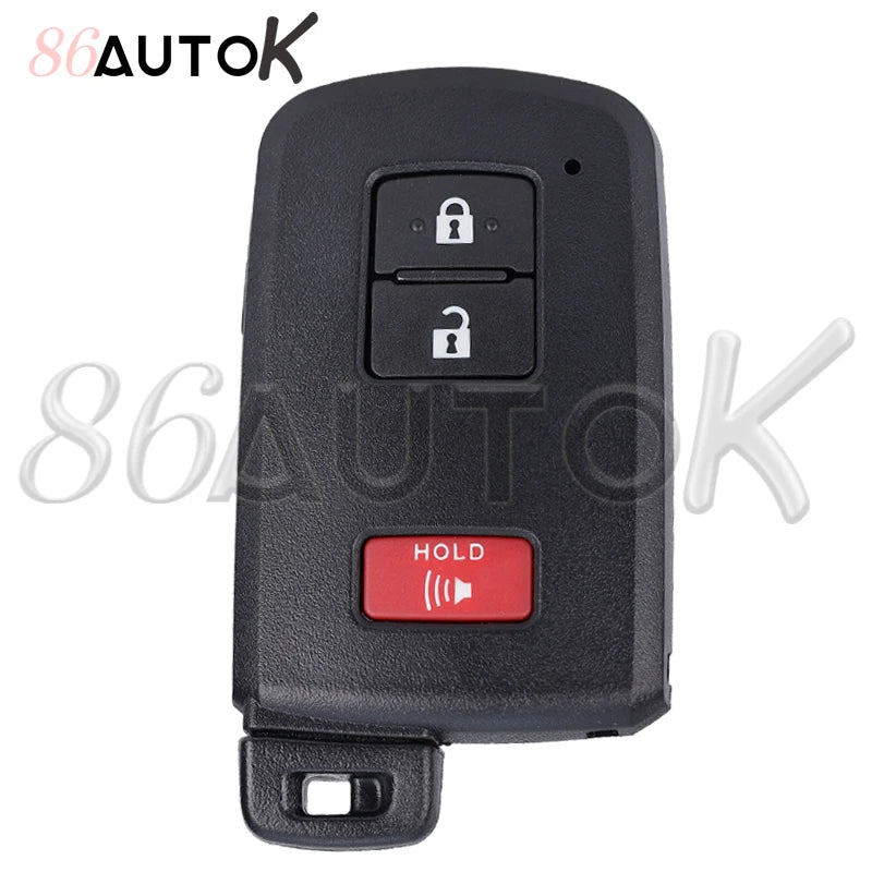 Car Key Shell Smart Key Case for Toyota Avalon Camry RAV4 2012-2015 Key Fob with Insert Key Car Key Case Fob Cover 2/3/4 Buttons CM World