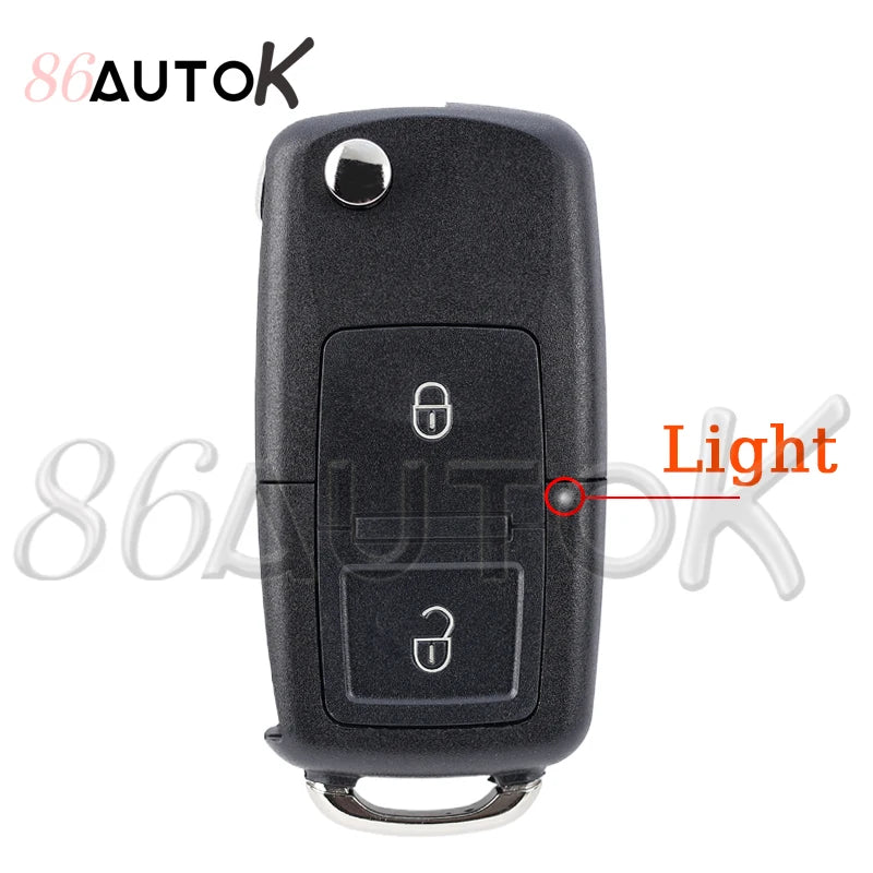 Car Key Fob for VW for Volkswagen Golf Mk6 Tiguan Passat CC For SEAT For Skoda Octavia Blade HU66 Key Shell Housing Car Key Case CM World