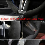Car Steering Wheel Cover For Volkswagen VW Amarok T6 California Caravelle Kombi Multivan Transporter Golf Mk7 Sharan Polo Jetta CM World