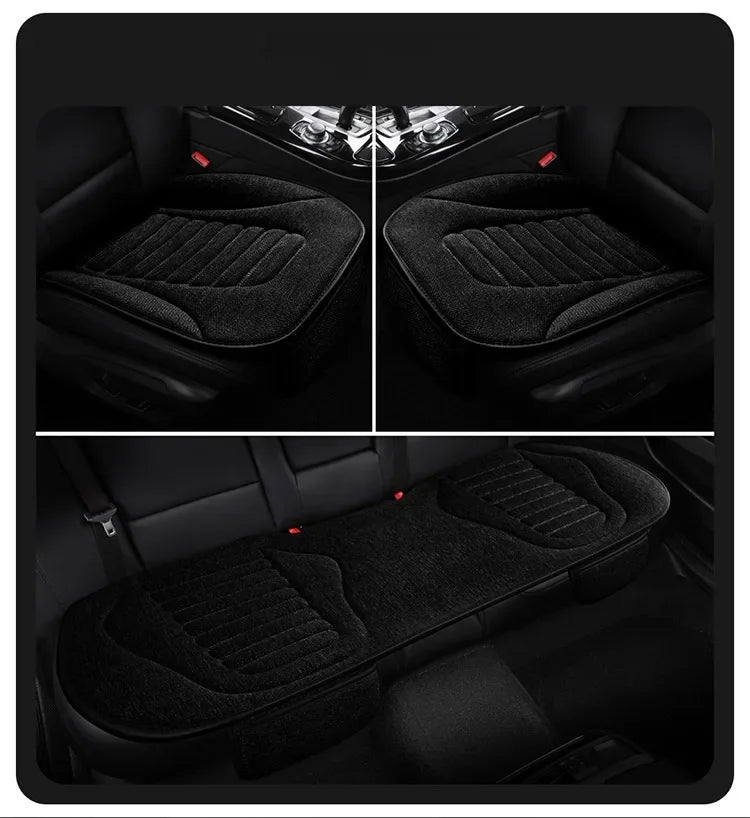 Flax Universal Car Seat Covers Four Season Breathable Car Seat Protector Pad Auto Accessories Interior Car Seat Covers Full Set CM World