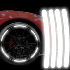 20PCS Reflective Stickers For Car Wheels Night Fluorescent Tire Safety Warning Stickers Personalized Decorative Car Stickers Car Mobile World