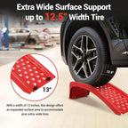 2 Pack 8000 Lbs Capacity Steel Car Ramps Heavy Duty Truck Ramps For Car Repair & Vehicle Maintenance Garage Vehicle Lift Ramps CM World