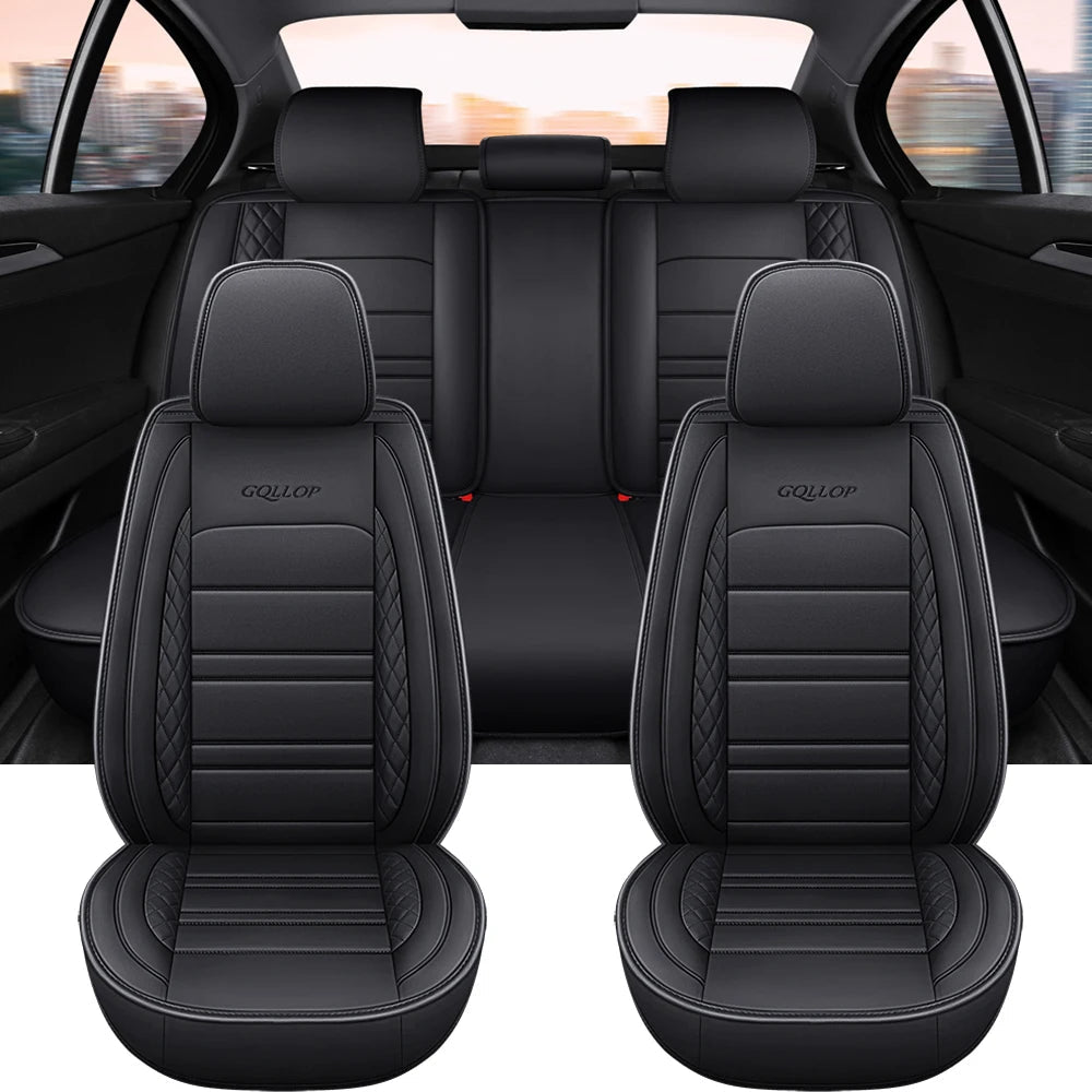Full Coverage Pu Leather Car Seat Covers for JAGUAR XF F-Pace E-pace I-Pace X-Type XE XJ XK Car Accessories Car Mobile World