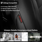 EKR Custom Fit Full Set Car Seat Covers For Honda Odyssey 2011-2026 EX/EX-L/Touring/Elite/SE 8 Seats Leather Full Set Seat Protector