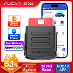 MUCAR BT200 / BT200 Pro OBD2 Scanner Auto Full System Diagnostic Lifetime Free Oil SAS Reset Free 1 Year Car Diagnosis Tools CM World