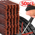 5/50Pcs Tire Repair Strips Tubeless Rubber Stiring Glue Seals for Car Motorcycle Tyre Puncture kit wicks worms Tools Accessories CM World