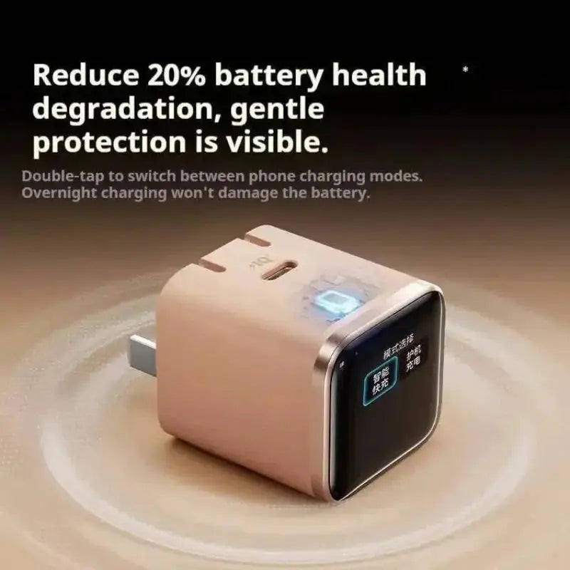 Anker Charging Head Smart Display 45W Fast Three Section Folding Pin GaN Protective Chip for iPhone 17 Pro Max Series Tablet Car Mobile World