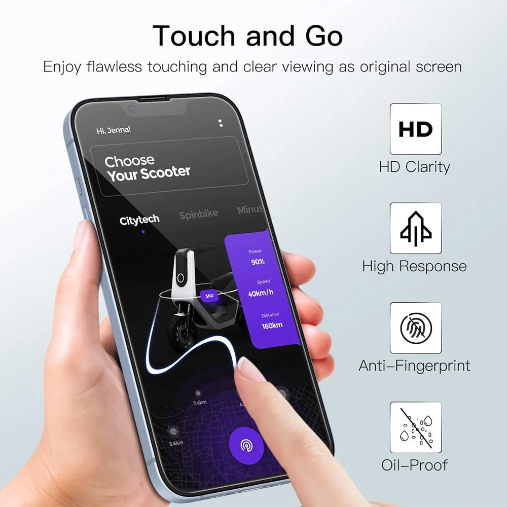 2~4PCS Screen Protector For iPhone 17 16 Pro Max Tempered Glass For iPhone 17e 16e 15 14 13 12 11 Pro Max Phone Film iPhone17 Car Mobile World
