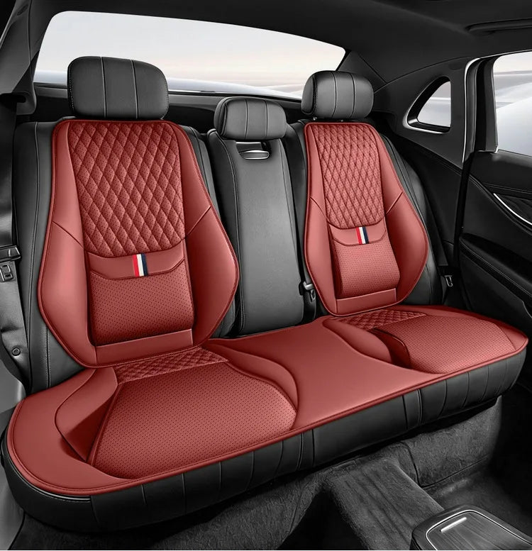 Universal Ergonomic Car Seat Cover Built-in 6cm Lumbar Support and Leg Bolster Breathable SUV Sedan Cushion Car Seat Protection