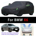 For BMW X6 Summer Full Car Covers Outdoor Sun uv Protection Dust Cooling Protective Auto Protective Cover Car Mobile World