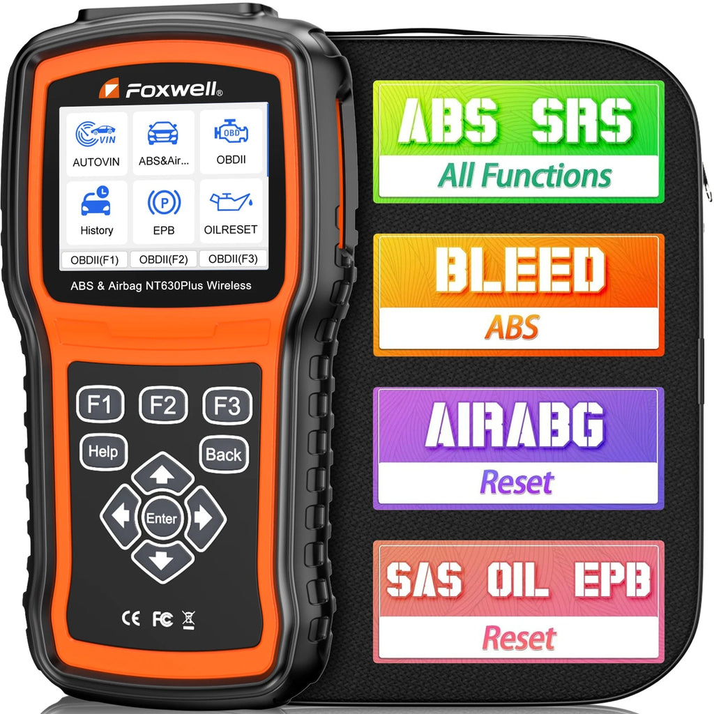 Foxwell NT630 Plus OBD2 Automotive Scanner Engine Check ABS SRS EPB OIL SAS Calibration Code Reader OBD 2 Car Diagnostic Tool Car Mobile World