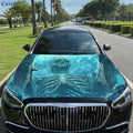 Skeleton Pattern Of Remains Car Hood Vinyl Sticker Wrap Film Engine Cover Decals Sticker Universal Car Hood Protective Film,Car