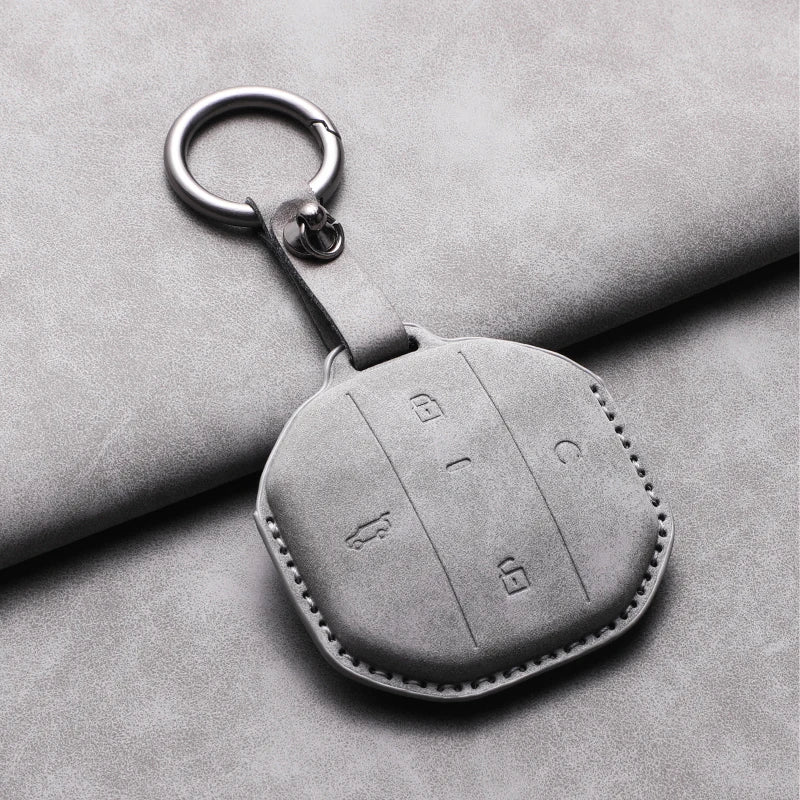 Car Key Case Cover For Jetour Freer Freedom T2 Freer Traveller T1 Leather Car Key Case Cover Keychain Protector Shell Decorative