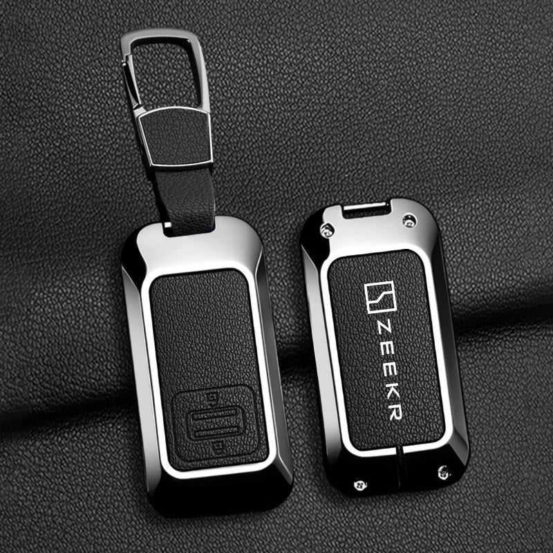 Zinc Alloy Protective Cover Box for Car Remote Control Keys, Suitable for Zeekr 001 9X 2026 Car Keychain Interior Accessories