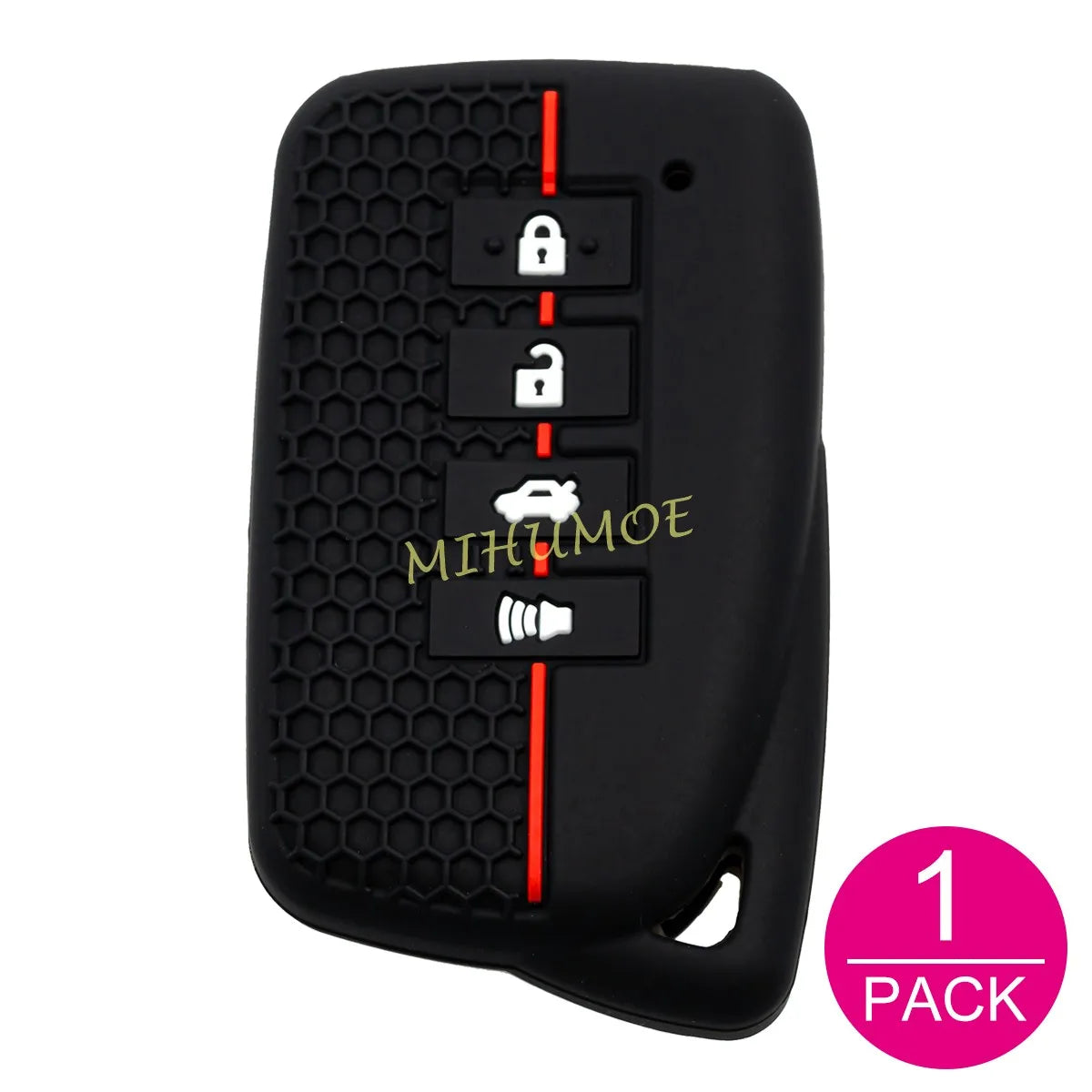 For Lexus 4 Buttons Silicone Car Remote Key Fob Case Cover Chain Shell Holder RX350 RC300 IS300 ES350 ES300h NX300h NX200t LX570 CM World
