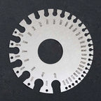 1pcs 0-36 Round AWG SWG Wire Gauge Thickness Ruler Gauge Diameter Stainless Steel Measurer Tool Welding Inspection Wire Gauge CM World