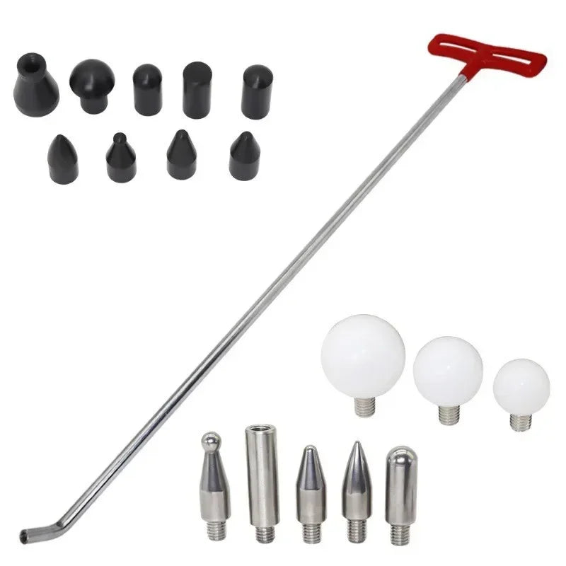 BEST STABLE Car Depression Repair Tool Manganese Steel Hook Combination Set Convex Dent Top Bar Repair Hail Pit Free Sheet Metal