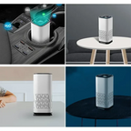 Auto small air purifier negative ion car cleaners HEPA fresh agent air filter dusty smoke smell removal, bedroom, office CM World
