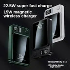 Lenovo Magnetic Wireless Power Bank 500000mAh PD22.5W Large Capacity Fast Charging External Battery For iPhone Huawei Samsung Car Mobile World