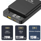 Lenovo 100000mAh  Magnetic Powerbank Magnetic Power Bank Wireless Fast Charger For iPhone Backup battery For Magsafe Car Mobile World