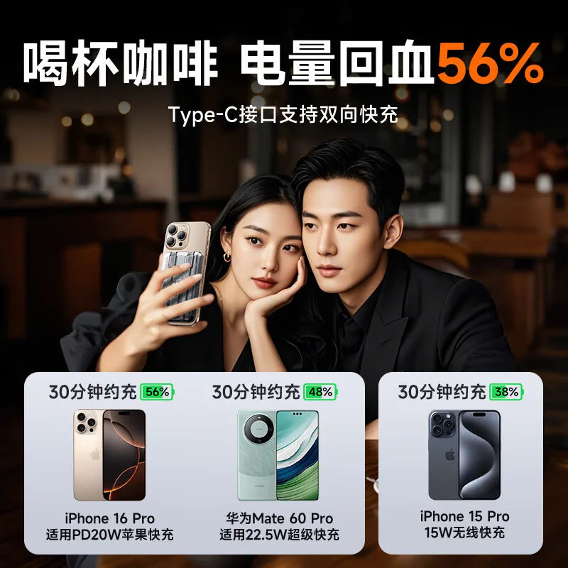 Magnetic Wireless Power Bank 10000mAh 5000mAh Spare battery Portable Charger Mobile External Battery Fast charging for iPhone Car Mobile World