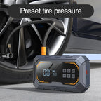 4 In 1 12V 10000mAh Car Jump Starter 150PSI Air Compressor Tire Inflator Portable Power Bank LED SOS Light Emergency Booster