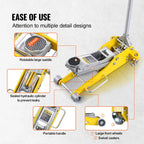 SucceBuy 3T/2T Floor Jack Aluminum Hydraulic Racing Jack Hydraulic Car Jack with Dual Piston Quick Lift Pump for Auto Repaire