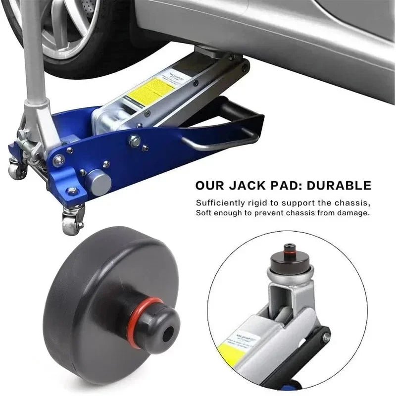 Floor Slotted Car Jack Rubber Pad Frame Protector Adapter Jacking Tool Pinch Weld Side Disk Lifting Support  Model 3 Tool CM World