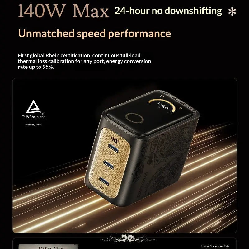 Anker Prime 120J1 Black Myth Wukong Charger 60W Lingguang Smart Display GaN Multi-Port Fast Charger for iPhone 17 Xiaomi MacBook Car Mobile World