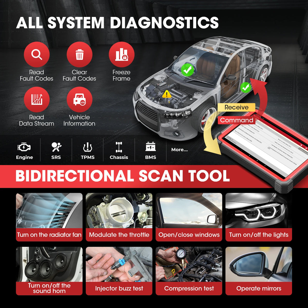 Launch X431 PRO5 & X-PROG3 Key Programming Tool Set PRO 5 Smartlink Car Diagnstic Tool All Key Lost IMMO Scanner