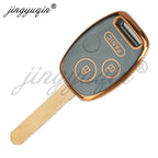 jingyuqin TPU Car Key Remote Fob Case Cover Keychain for Honda FIT CRV CRZ CIVIC Insight Ridgeline HRV Jazz ACCORD Pilot City CM World