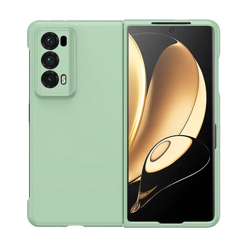 PC Hard Shell Phone Case For Honor Magic V2 Solid Color Protective Cover Car Mobile World