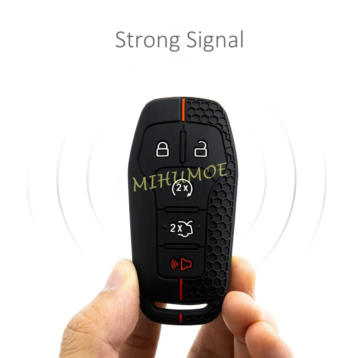 For Ford Lincoln Car Silicone Remote Key Case Cover Keychain Mustang Explorer Mondeo Edge F-150 Fusion MKZ MKC MKX 5 Buttons CM World