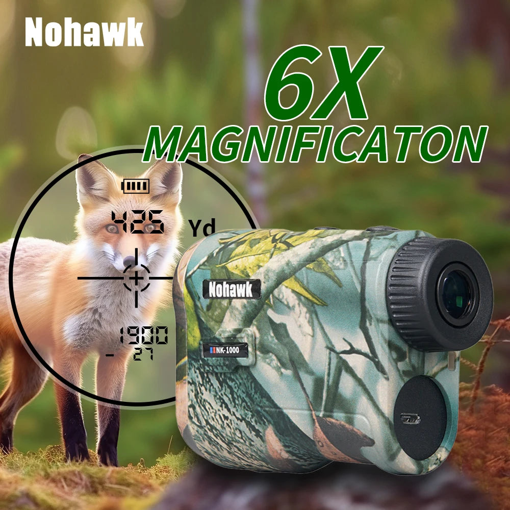 Nohawk Golf Laser Rangefinder 600M 1000M Multifunctional Telescope with Flag-Lock Slope  Distance Meter for Hunting Monocular CM World