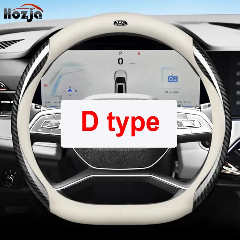 Car Steering Wheel Cover for JAC 2 4 8 J7 J8 JS2 JS8 JS4 JS6 T8 T9 Sunray 2024 2025 Accessories