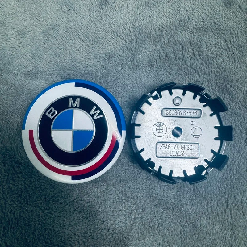 2026 New 4Pcs 56/68MM Car Wheel Center Hub Cap For BMW F10 F15 E39 M5 E36 E46 E60 E90 E91 E92 E93 F30 F20 M3 Car Accessories CM World