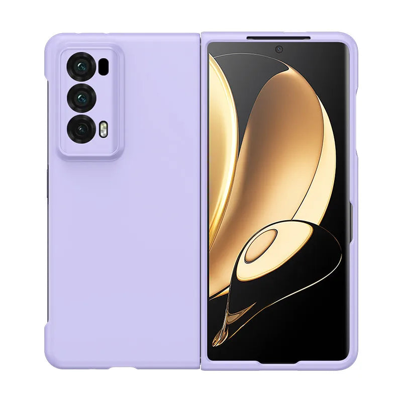 PC Hard Shell Phone Case For Honor Magic V2 Solid Color Protective Cover Car Mobile World