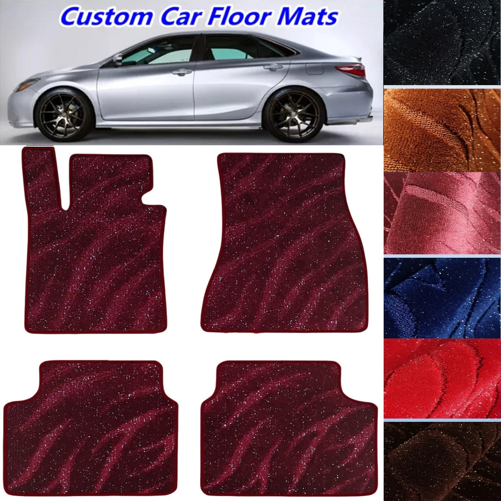 For BMW 5GT Gran Turismo F07 2009-2017 Auto Carpets 4PCS Starry Sky Blanket Custom Car Floor Mats Accessorie liners