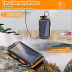 Solar Power Bank 80000mAh Portable Charging Poverbank External Battery Charger Strong Light LDE Light for All Smartphones Car Mobile World