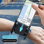 [E] Multi-function Phone Holder For Car 360 Rotation Wristband Mobile Support Universal Phone Stand For Sports Cycling Fitness