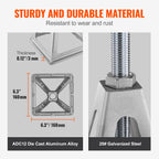 SucceBuy Stabilizer Jacks 4 Pack Aluminum RV Leveling Jacks Stack Jacks for RV Travel Trailer Camper Single Screw Jack 6000 Lbs CM World