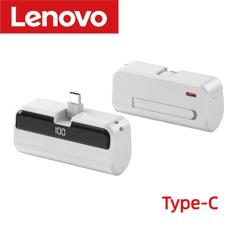 Lenovo 500000mAh Mini Capsule Power Bank Fast Charge High Capacity Powerbank Portable External Battery for iPhone Huawei Samsung