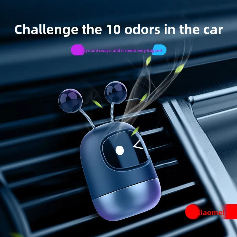 Car air outlet aromatherapy high-end robot car air purifier car air outlet aromatherapy car interior decoration 1PC Car Mobile World