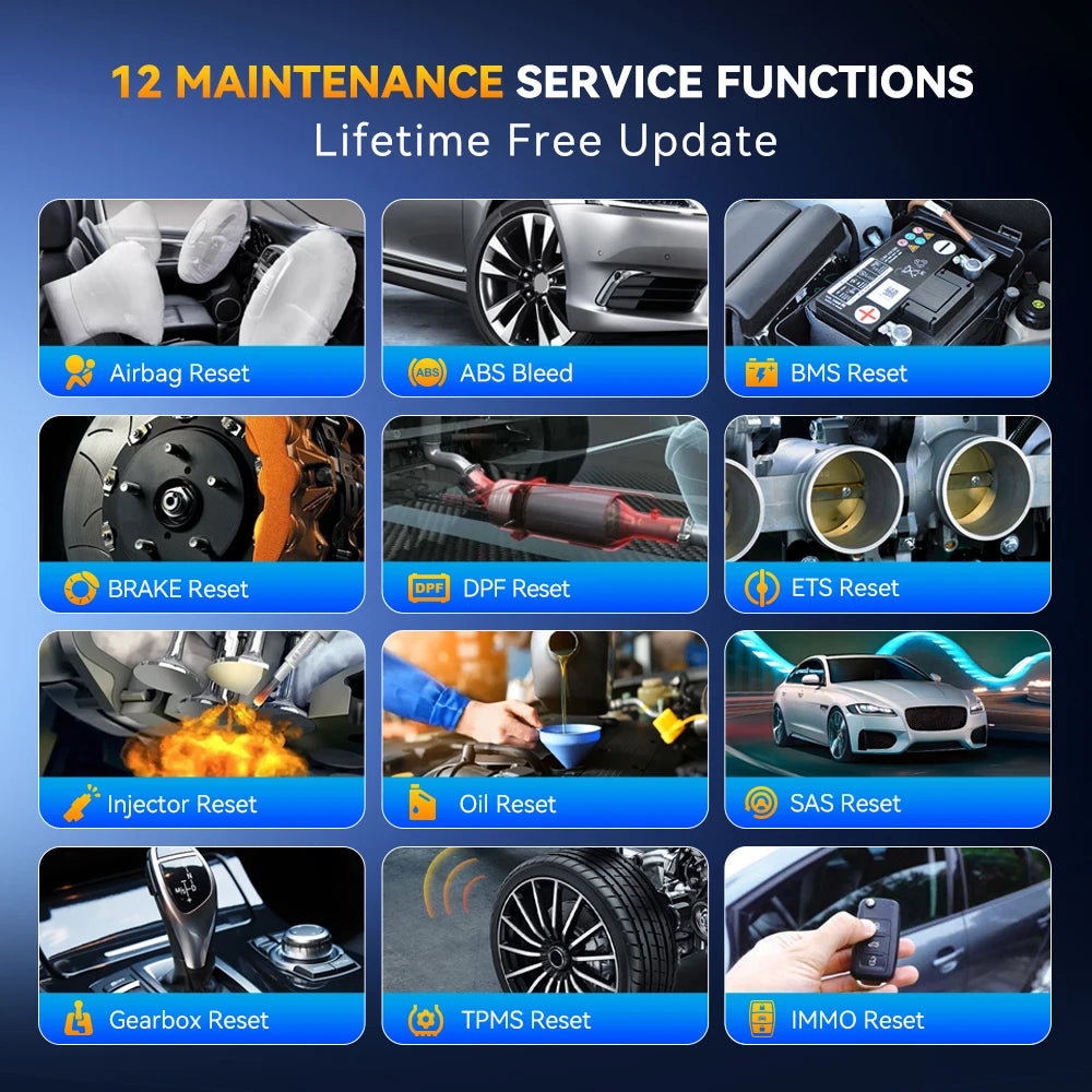 THINKSCAN 662 Auto Car Diagnostic Scanner Tools OBD2 4 System Engine ABS SRS TCM 12 Reset Bi-Directional Lifetime Free Update Car Mobile World
