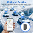 4G Mini OBD Car Tracker Builtin Battery Plug Play OBD II Car GPS Tracker Auto Truck Car Anti-Theft Vibration Alarm Free APP CM World