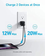 Anker 323 Charger 33W USB C A Fast Charging PIQ 3.0 Foldable PPS Compact Foldable Charger for iPhone and Galaxy Android Series Car Mobile World