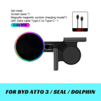 Blue Light Magnetic Wireless Charger Phone Holder Screen Mount Compatible with MagSafe For Tesla Model Y 3 S X Juniper Launch CM World